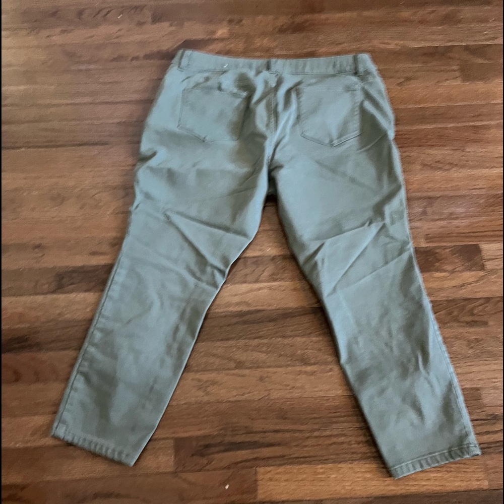 Christopher and Banks sage green slimming pant.